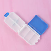 Portable Blue Dual-sided Pill Organizer Box (1 Pc) thumbnail 1