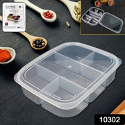 Plastic 5- Compartment Excellent Container Reusable Lunch Box (1 Pc) thumbnail 7