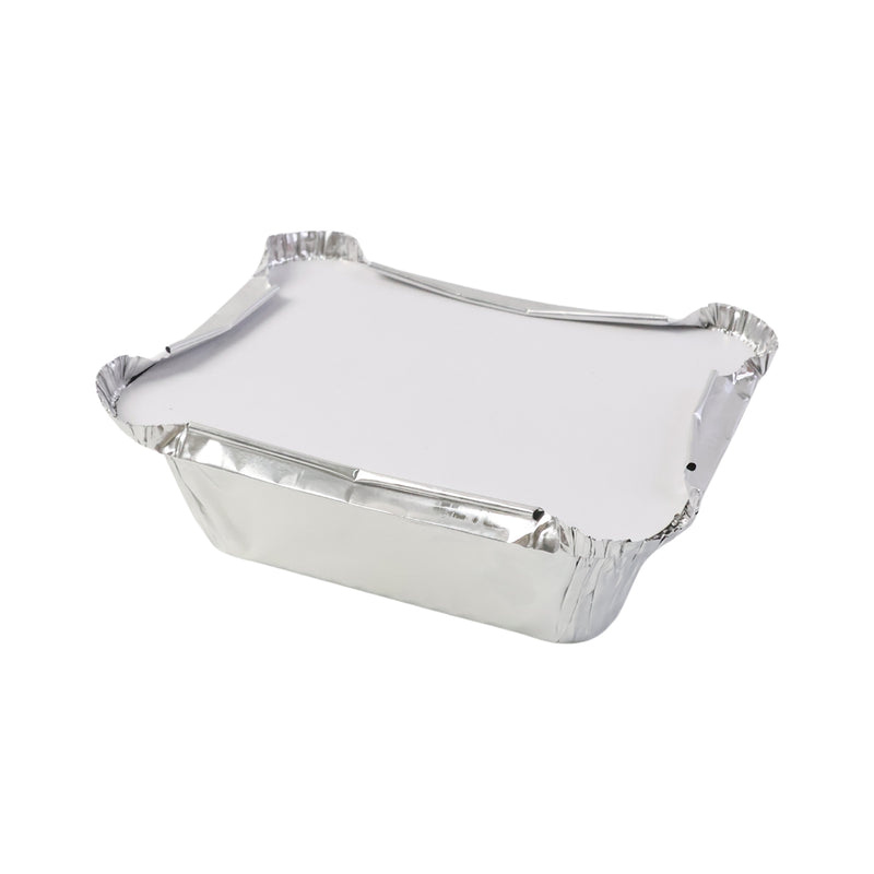 Disposable Aluminium Food Containers With Lids  250 Ml Capacity (Pack Of 25)