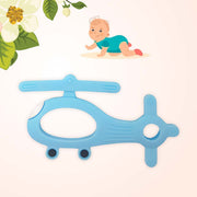 Silicone Helicopter Shape Teether For Baby (1 Pc  Mix Color) thumbnail 1