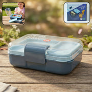 3 Compartment Snacky Lunch Box Set With 2 In 1 Spoon (1 Set) thumbnail 2