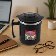 1 Pc Apex Cat Mug  250 Ml Stainless Steel Insulated Inner With Cute Cat Print thumbnail 4