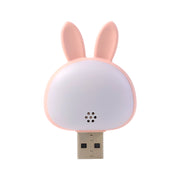 Cute Usb Rabbit Night Light With Sound  Voice Activation thumbnail 1