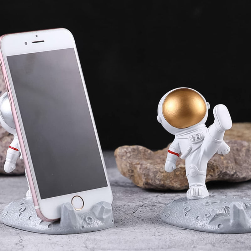 Mobile Holder Astronaut Phone Stand Planet Creative Fun 3d Design (1 Pc)