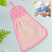 Microfiber Wash Basin Hanging Hand Kitchen Towel Napkin With Loop thumbnail 1