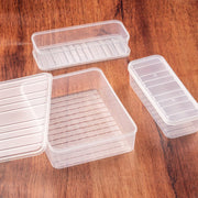 5637 Plastic Food Storage Container For Fridge Fridge Storage Boxes With Lid Stackable Fridge Storage Containers Freeze Organizer Items And Storage Vegetable Storage Box For Fridge (3 Pcs Set) thumbnail 5