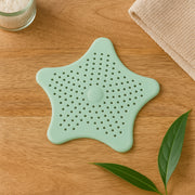 Mint Green Silicone Star Shaped Sink Filter Bathroom Hair Catcher Drain Strainers For Basin thumbnail 3