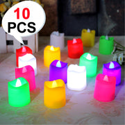 6429 10pcs Festival Decorative - Led Tealight Candles  Battery Operated Candle Ideal For Party. thumbnail 6