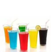 0630 Stylish Look Plastic Juicy Glass Transparent Glasses Set 300ml (6pcs) thumbnail 2