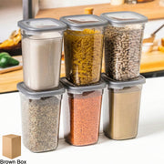 Plastic Multipurpose Kitchen Storage  Fridge Container (1200 Ml 6 Pc) thumbnail 1