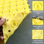 Multipurpose Anti-slip Bathroom Massage Mat With Suction Cups (33  21 Cm) thumbnail 1