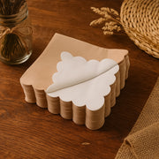 Disposable Scalloped Edge Tissue Napkins Set (120 Pc) thumbnail 1