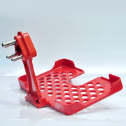 6496 Multi-purpose Wall Holder Stand For Charging Mobile Just Fit In Socket And Hang (Red) thumbnail 4