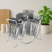 Stainless Steel Cutlery Set With Elegant Storage Stand (24 Pc) thumbnail 5