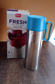 Stainless Steel Fresh Oil Pourer Bottle With Flip Lid And Handle Approx 1000ml (1 Pc) thumbnail 6
