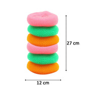 2630 Plastic Scrubber Round Nylon Scrubbers (Pack Of 6) thumbnail 3