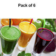 0630 Stylish Look Plastic Juicy Glass Transparent Glasses Set 300ml (6pcs) thumbnail 1