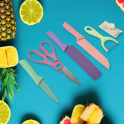Professional Colorful Kitchen Knives Set (6 Pcs Set) thumbnail 4