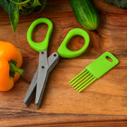 Premium 5-blade Multipurpose Kitchen Scissors With Cleaning Comb thumbnail 2