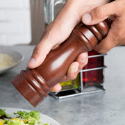 Wooden Pepper Mill 8 Inch Tall - Best Pepper Grinder (1 Pc) thumbnail 3