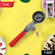 Apex Ice Cream Scoop  70 Ml Stainless Steel Head With Ergonomic Handle (1 Pc) thumbnail 6