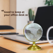 Crystal Globe  World Map 50 Mm With Golden Stand (1 Pc) thumbnail 3