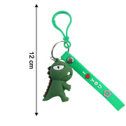 Cute Dinosaur Cartoon Silicone Keychain (1 Pc) thumbnail 4