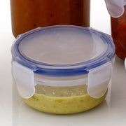 5830 Plastic Liquid Round Airtight Food Storage Container With Leak Proof Locking Lid Bpa Free Container For Kitchen 5 Pcs Set (Transparent  ( Approx Capacity 110 Ml160 Ml210 Ml400 Ml500 Ml) thumbnail 5