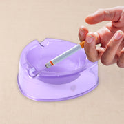 Oblivion Transparent Pueple Plastic Ashtray (1 Pc) thumbnail 2