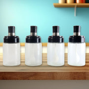 Transparent Spice Jar Set With Spoon  Airtight Lid (4 Pc) thumbnail 3