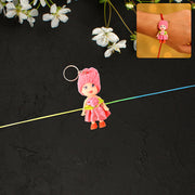 Multifunction Doll Rakhi For Kids  Cute Soft Toy Rakhi With Keychain Use  Decorative Fancy Rakhi Cum Keyring For Boys  Girls thumbnail 5