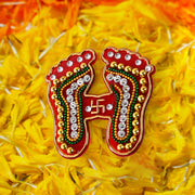 Decorative Laxmi Charan Paduka Sticker Set (Pack Of 2 Pc) thumbnail 4