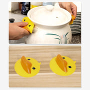 Cute Duck Shape Silicone Hot Pot Holder (2 Pc) thumbnail 2