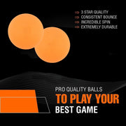 Konex Star Seamless Table Tennis Balls (12 Pcs Set) thumbnail 3