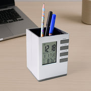 Multifunction Cube Digital Desk Clock With Pen Holder (1 Pc) thumbnail 6