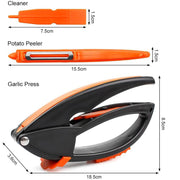Multifunctional Garlic Press Garlic Mincing  Crushing Tool (1 Pc) thumbnail 5