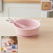 Premium Kids Feeding Bowl With Cute Spoon (1 Set 240ml) thumbnail 1