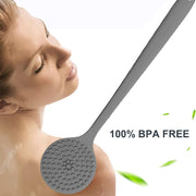Silicone Back Scrubber Brush With Long Handle (1 Pc) thumbnail 2