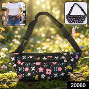 Floral Print Adjustable Waist Bag  Fanny Pack (1 Pc) thumbnail 7
