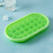 Premium Oval Silicone Ice Cube Tray With Lid (1 Pc) thumbnail 2