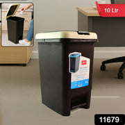 Apex Push N Pedal Plastic Dustbin 10l Capacity (1 Pc) thumbnail 7