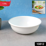 Plastic 6 Inch White Round Deep Serving Bowl (1 Pc) thumbnail 7