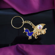 Premium Krishna-themed Decorative Metal Keychain thumbnail 1