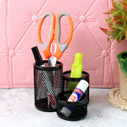 Khyati Trio Metal Mesh Pen Stand  3-in-1 Round Desk Organizer Set thumbnail 1