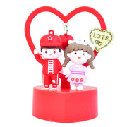 Cute Romantic Couple Love Showpiece With Heart Frame (1 Pc) thumbnail 1