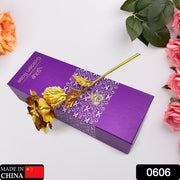 0606 Luxury Decorative Gold Plated Artificial Golden Rose With Premium Box thumbnail 7