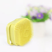 1348 Silicone Massage Bath Body Brush Soft Bristle With Shampoo Dispenser thumbnail 1