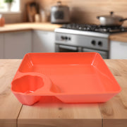 Plastic Plates With Dipping Saucer  Round Dip Part (1 Pc  1816 Cm  1 Pc) thumbnail 1