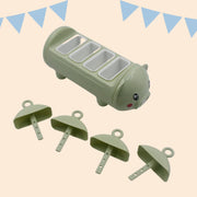 5899 Pig Shape Mold Ice Candy Popsicle Mold Ice Plastic Ice Candy Maker Kulfi Maker Molds Set With 4 Cups thumbnail 1