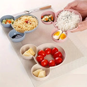5624 Mickey Mouse Shape Plates For Kids Bpa Free  Unbreakable Childrens Food Plate Kids Bowl Fruit Plate Baby Cartoon Bowl Plate Tableware (1 Pc) thumbnail 4
